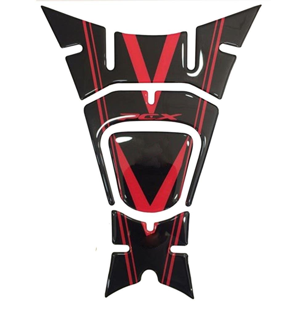 PCX 2018 VE ÜZERİ 4 PARÇA KIRMIZI SİYAH TANK PAD 1.KALİTE