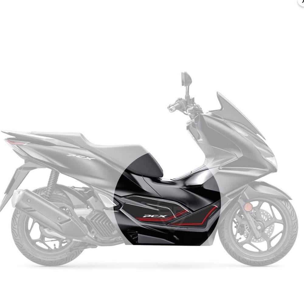 Pcx 2021 Karbon Desen Kırmızı Yan Pad 