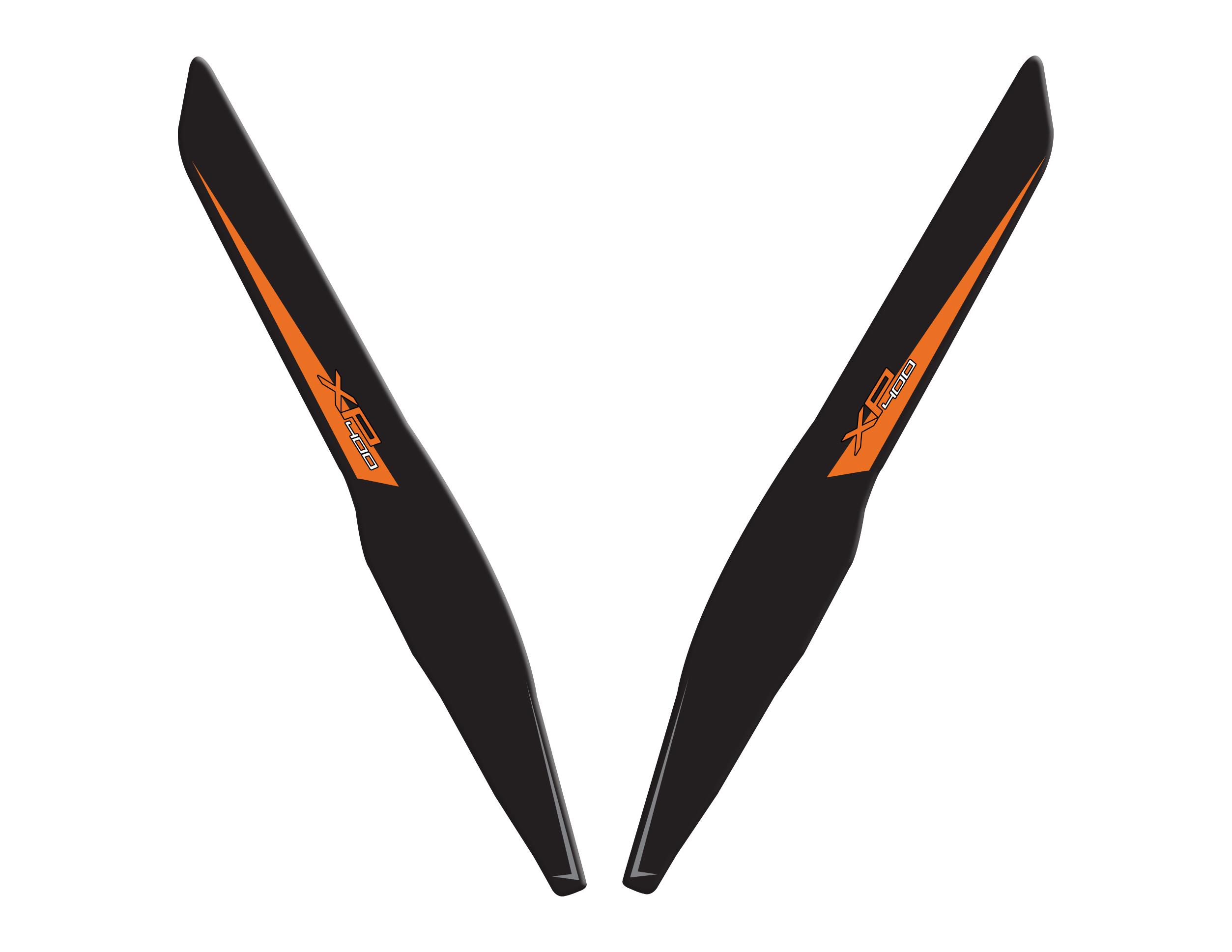 Peugeot XP-400 Uyumlu Kuyruk Koruyucu Pad Set Siyah Turuncu Redline Grafik