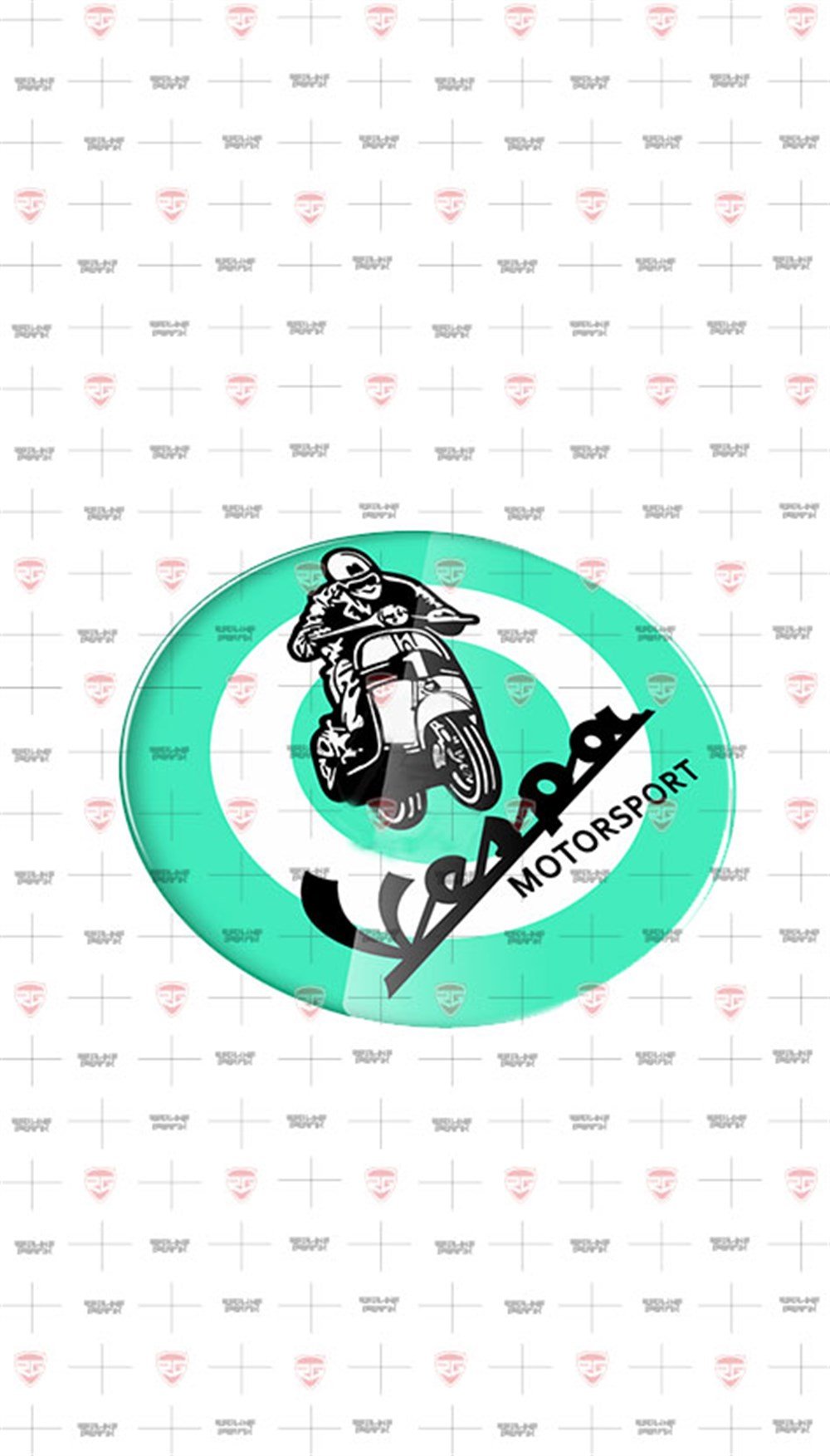 Piaggio Vespa Sprint GTS GTV LX PX GS 3D motosiklet sticker 