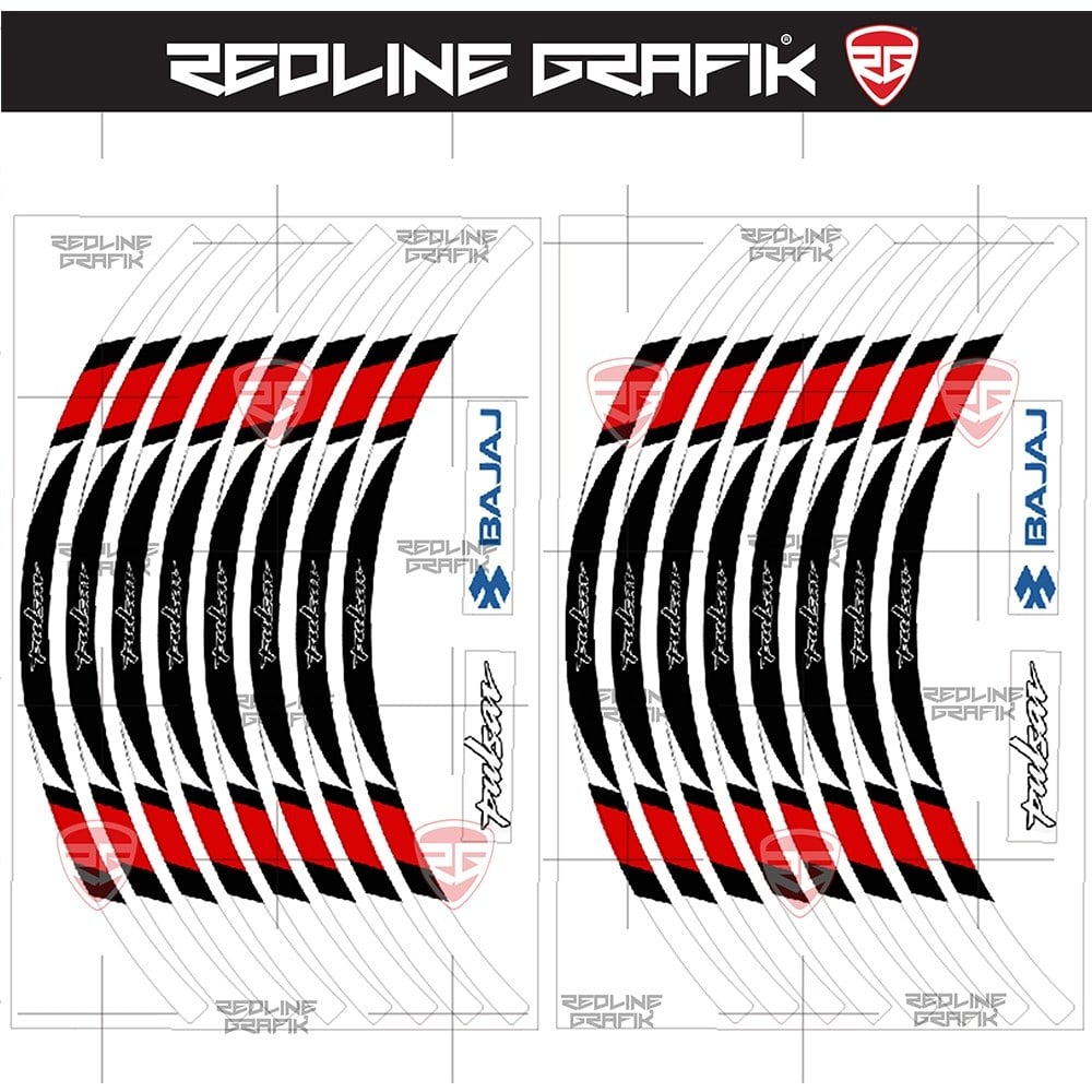 Pulsar Kırmızı Jant Şeridi