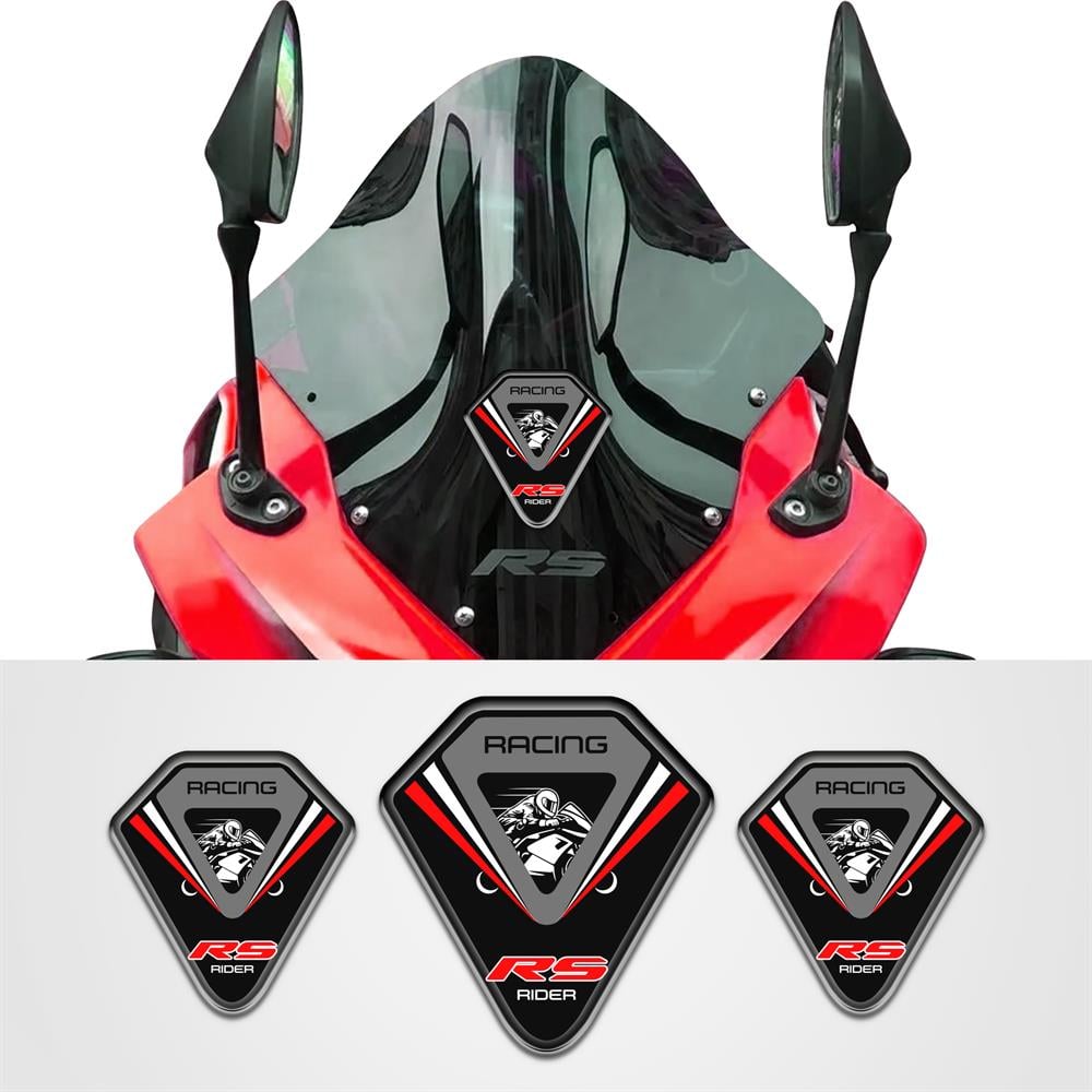 Pulsar RS Üçlü Siyah Kırmızı 3D sticker rs