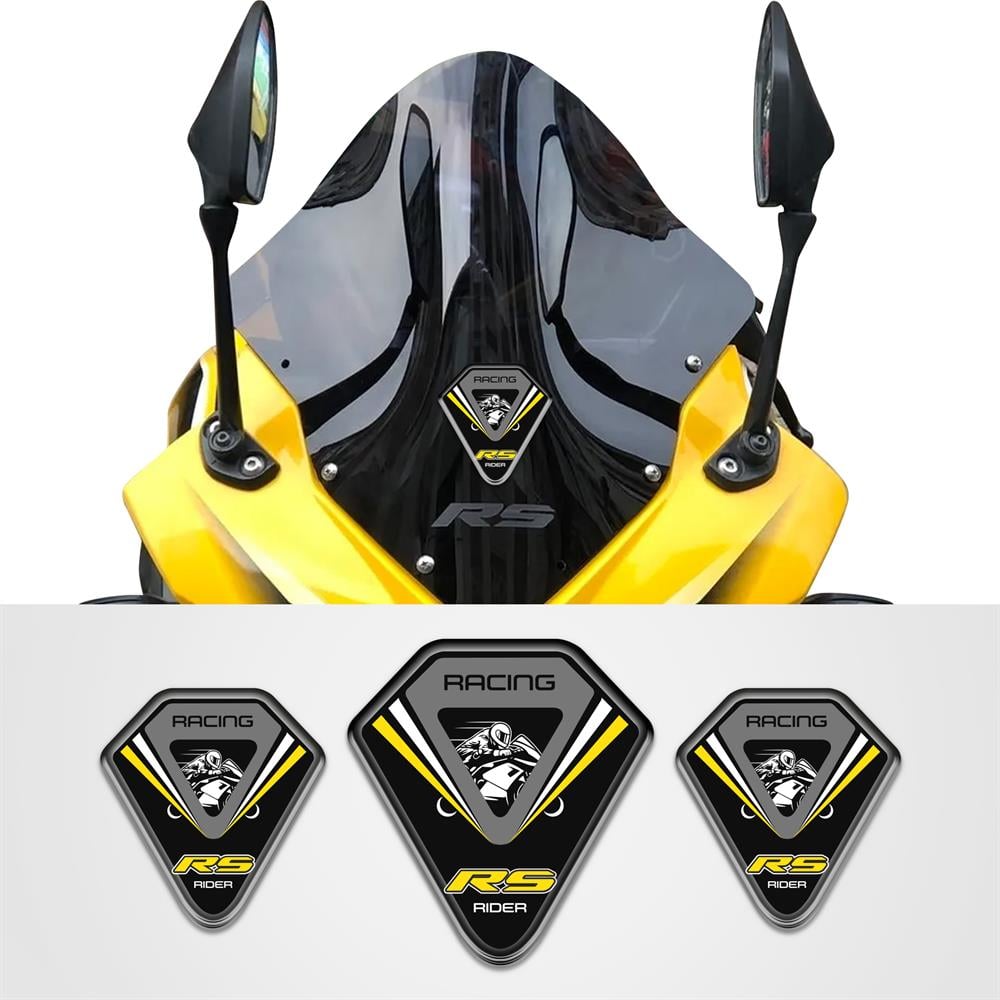 Pulsar RS Üçlü Siyah Sarı 3D sticker rs