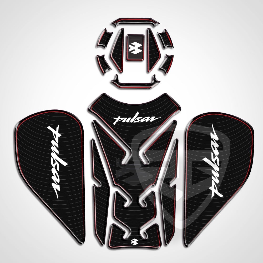 PULSAR TANK PAD SET NEW DESİGN SİYAH-KIRMIZI