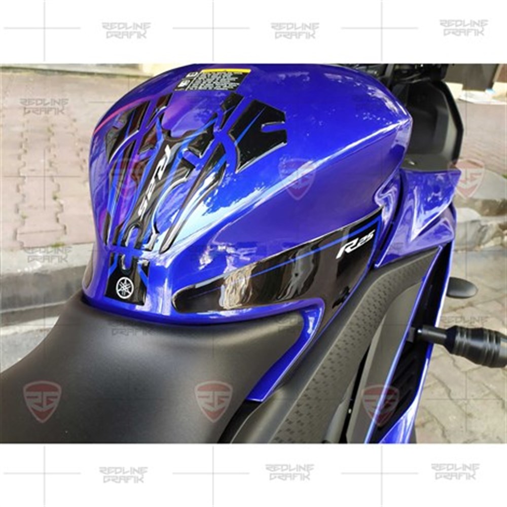 R25 Tank pad seti New Design 2019 Race Blue