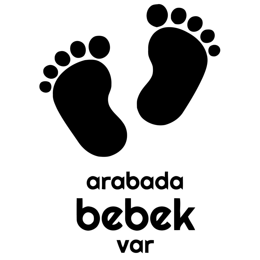 rabada Bebek Var Beyaz Renk Sticker