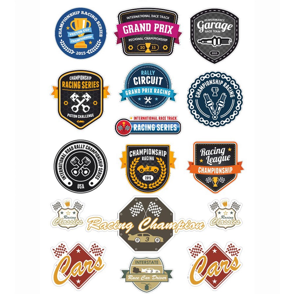 Racing Şampiyon Sticker Seti