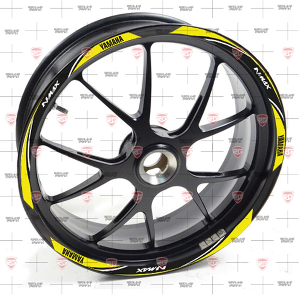 Redline Grafik Yamaha NMax Reflektif Sarı Jant Şeridi