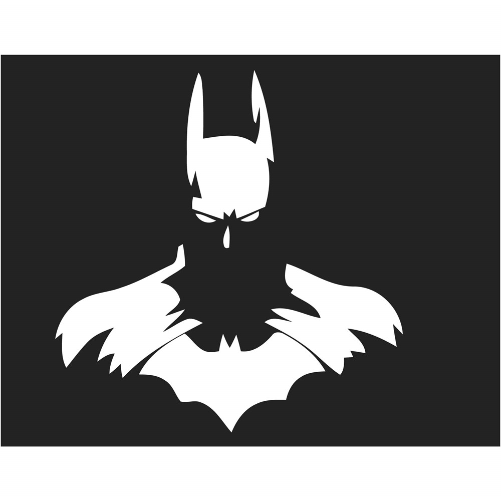Reflektif Batman Silueti Etiketi
