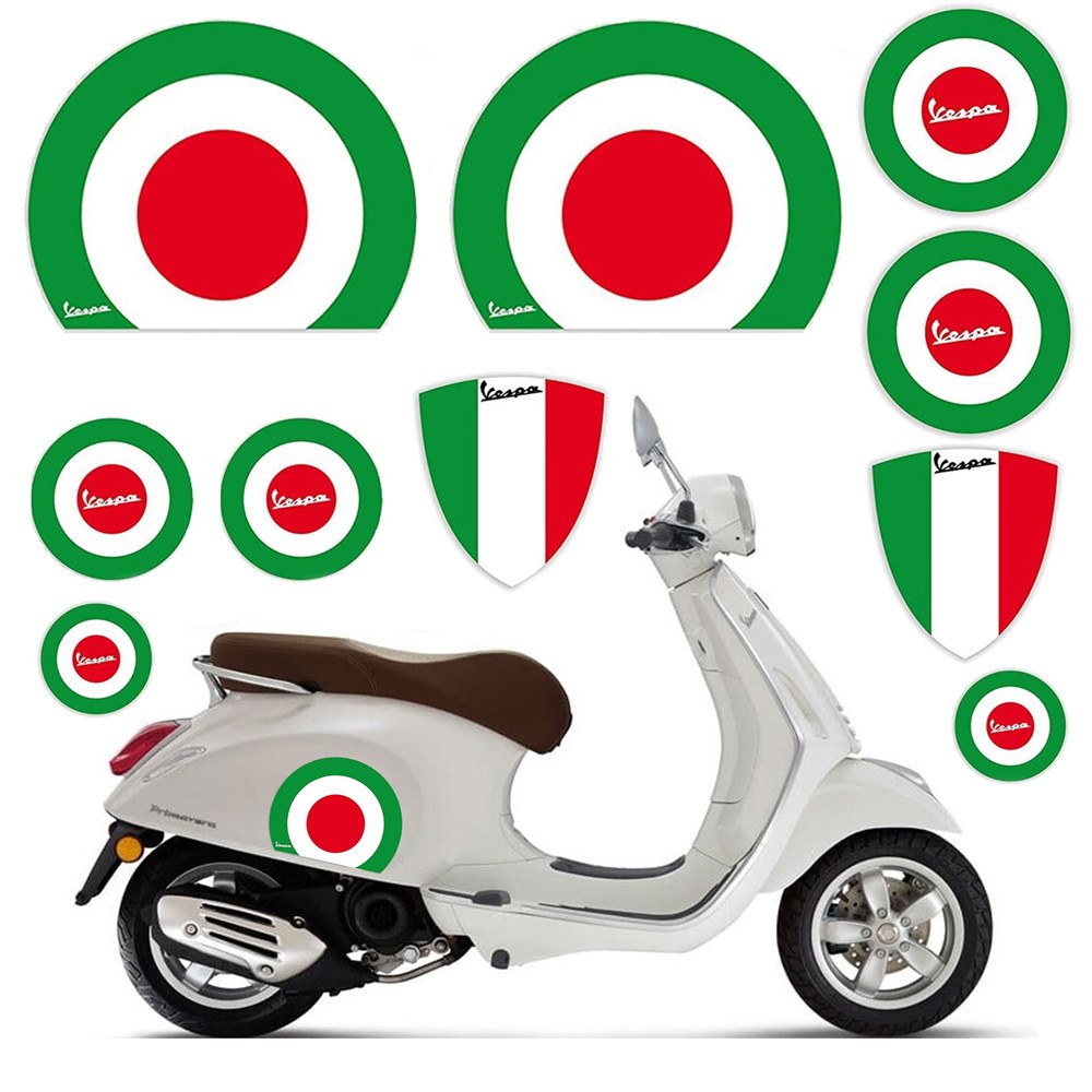 Reflektif İtalyan Vespa STİCKER SETİ 