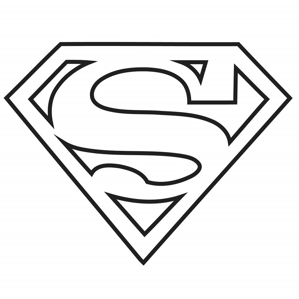 Reflektif Superman Simgesi Etiket