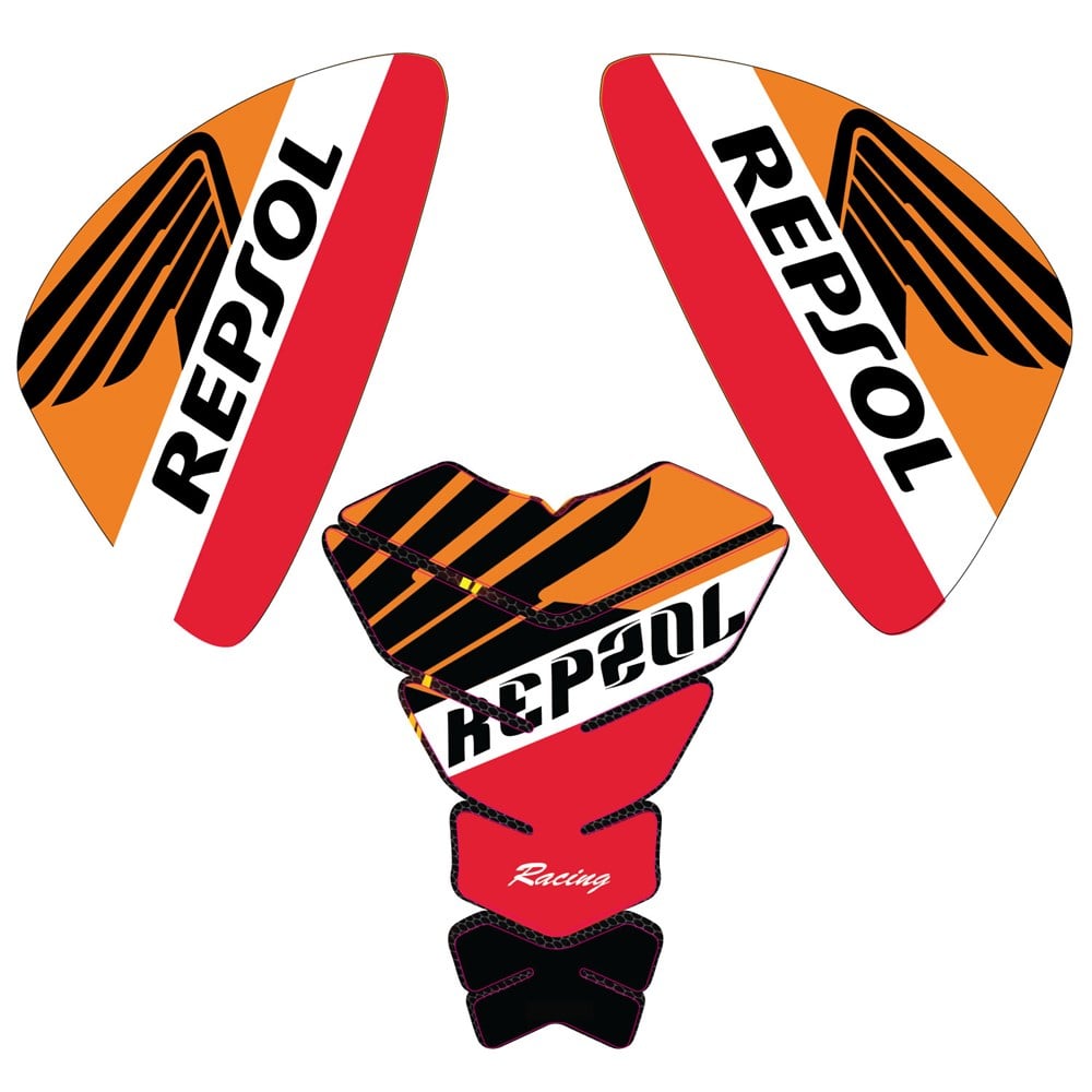 REPSOL CBR TANK PAD+YAN PAD SET