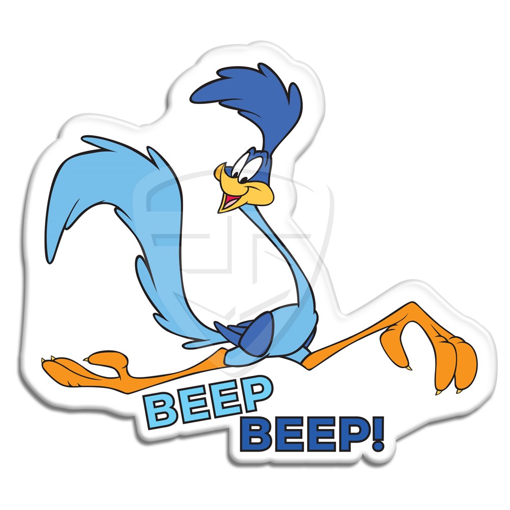 Road Runner Beep Beep 3D Damla Sticker