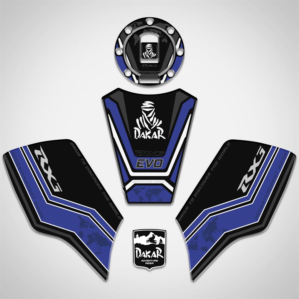 Rx3i Evo Tank Pad Set Siyah Mavi Rx3 Evo