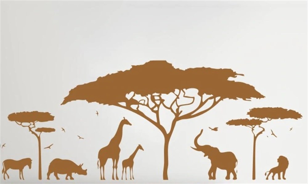 Safari Sticker Kahverengi