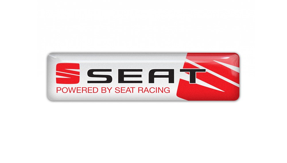 Seat Racing Kırmızı Beyaz 3D Sticker 2 Adet