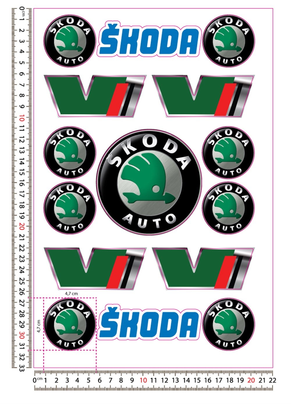 Skoda Sticker Set 