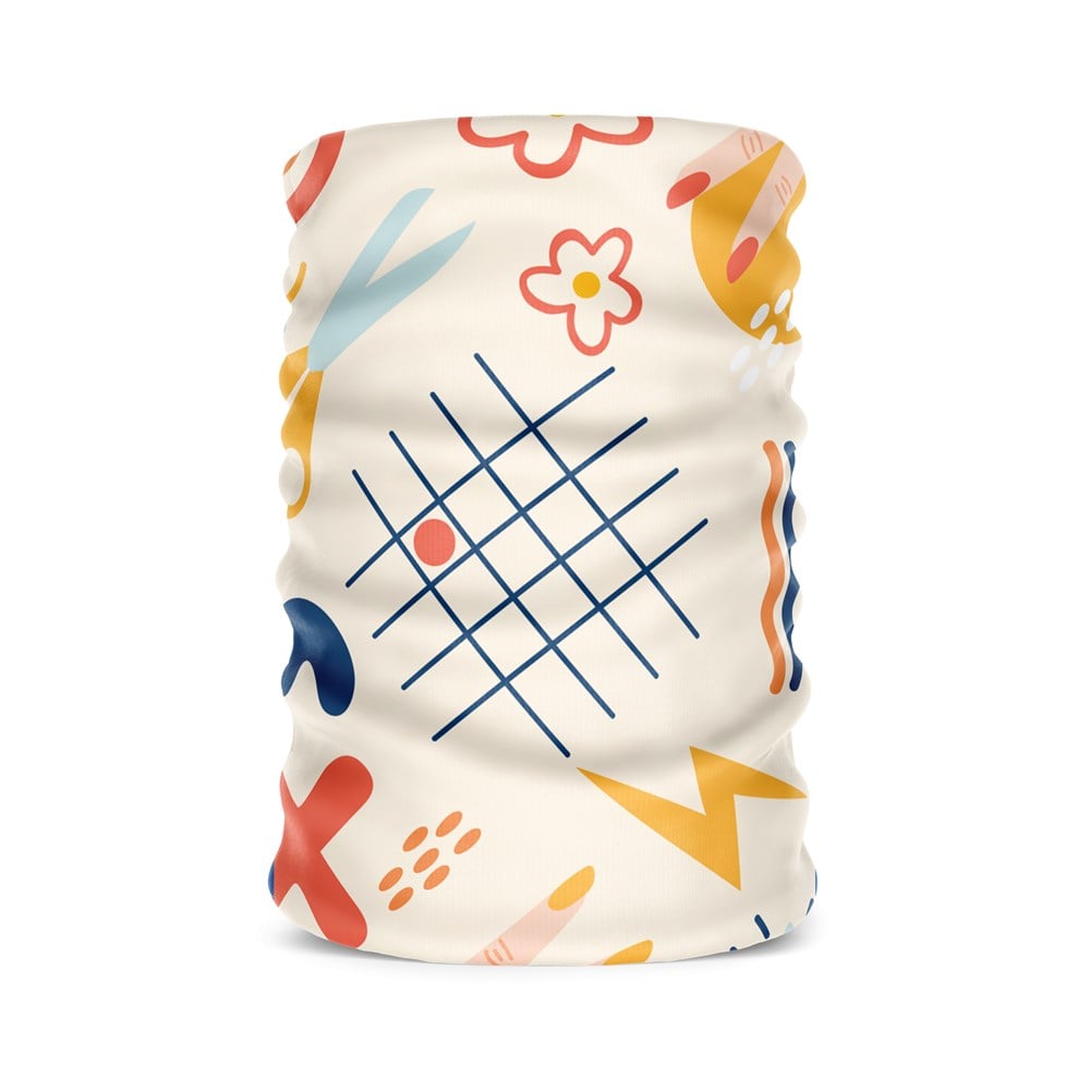 Soyut Desen Kadın Bandana Saç Bandı Toka Boyunluk