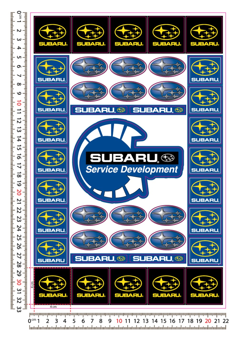 Subaru Sticker Seti Seti 