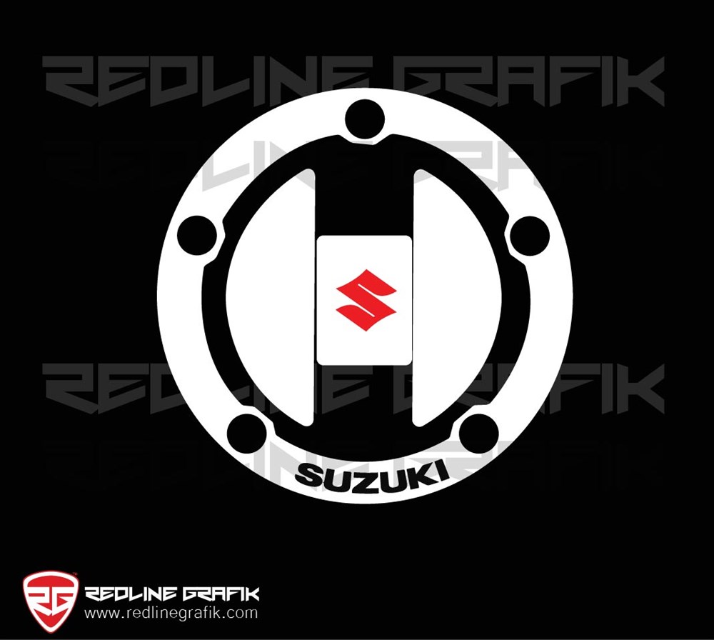 Suzuki Beyaz Depo Kapak Pad Sticker