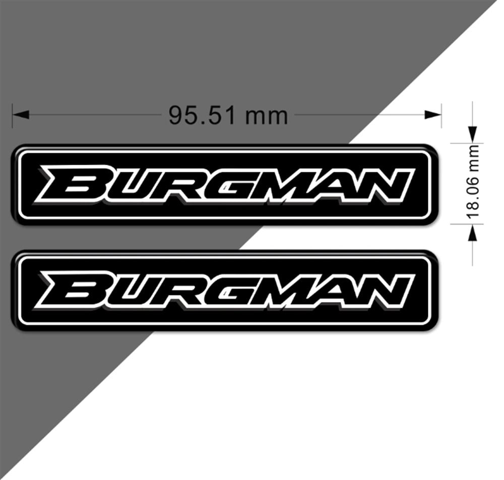 Suzuki Burgman 3D Kabartmalı Arma Sticker Yapıştırma 