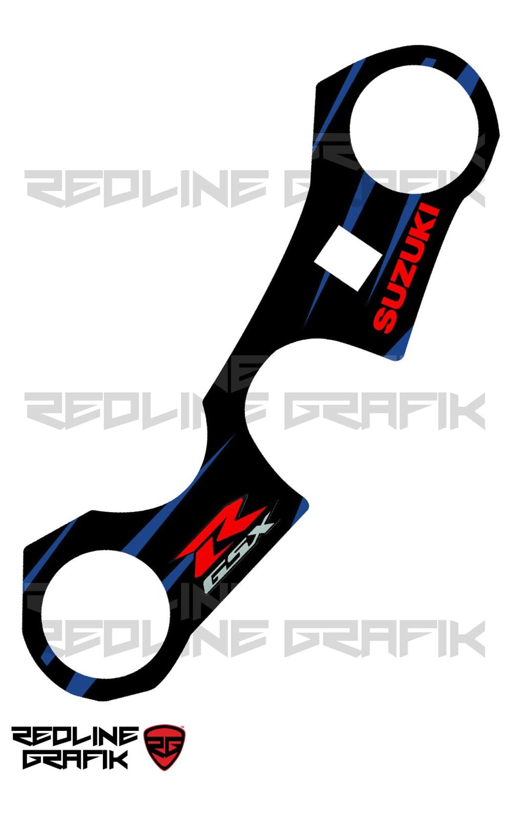 Suzuki Gsxr 600 Red Black Özel Mesnet Pedi