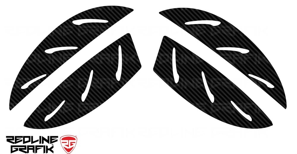 Suzuki Hayabusa Karbon Yan Koruma Sticker Set