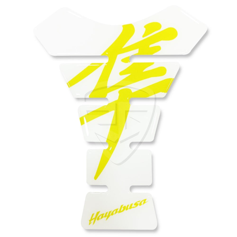 Suzuki Hayabusa Tank Pad Beyaz Sarı