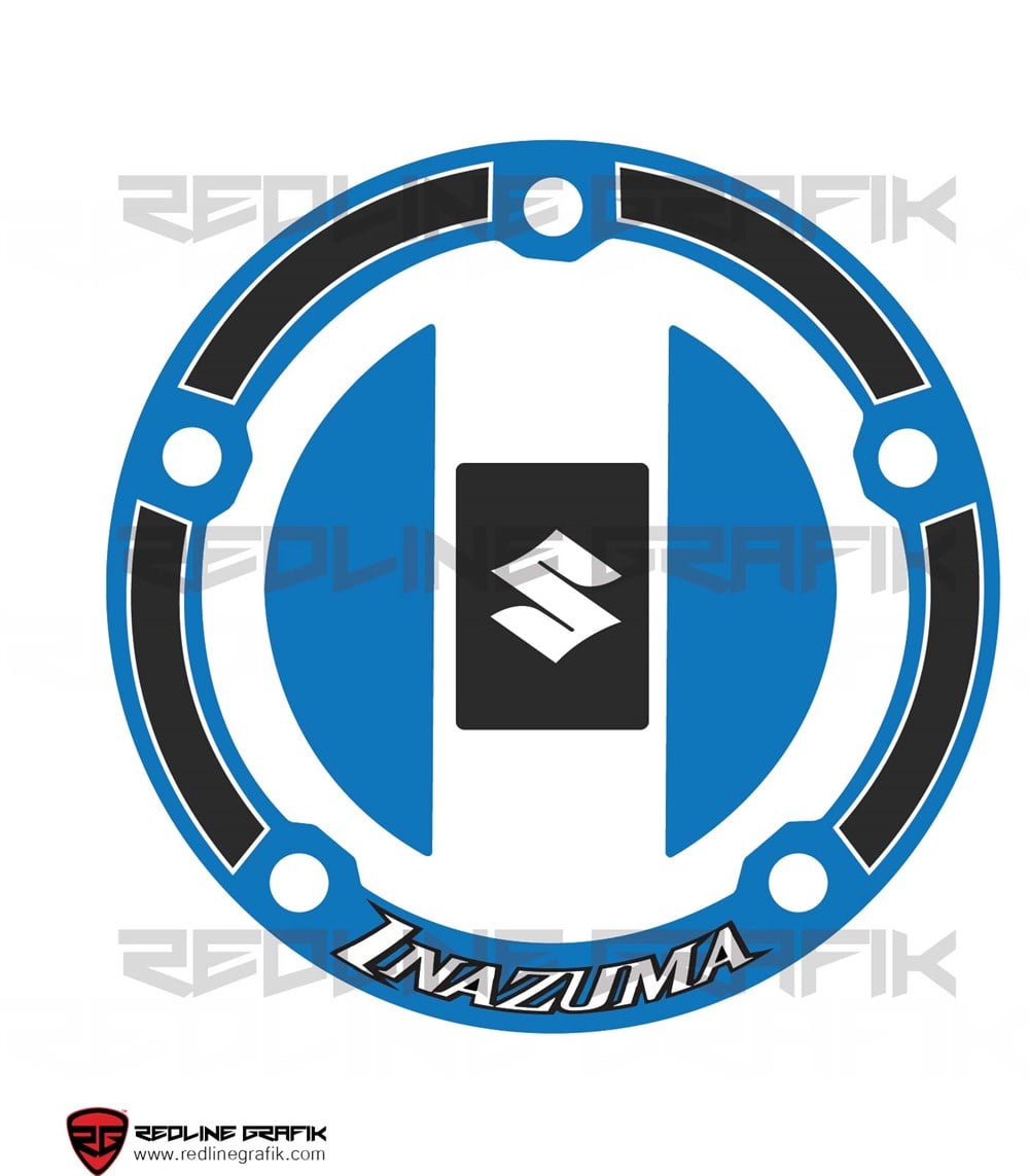 Suzuki İnazuma Mavi Depo Kapak Pad Sticker