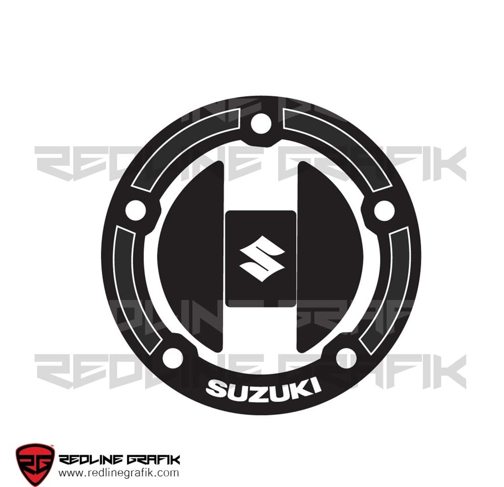 Suzuki İnazuma Siyah Depo Kapak Pad Sticker