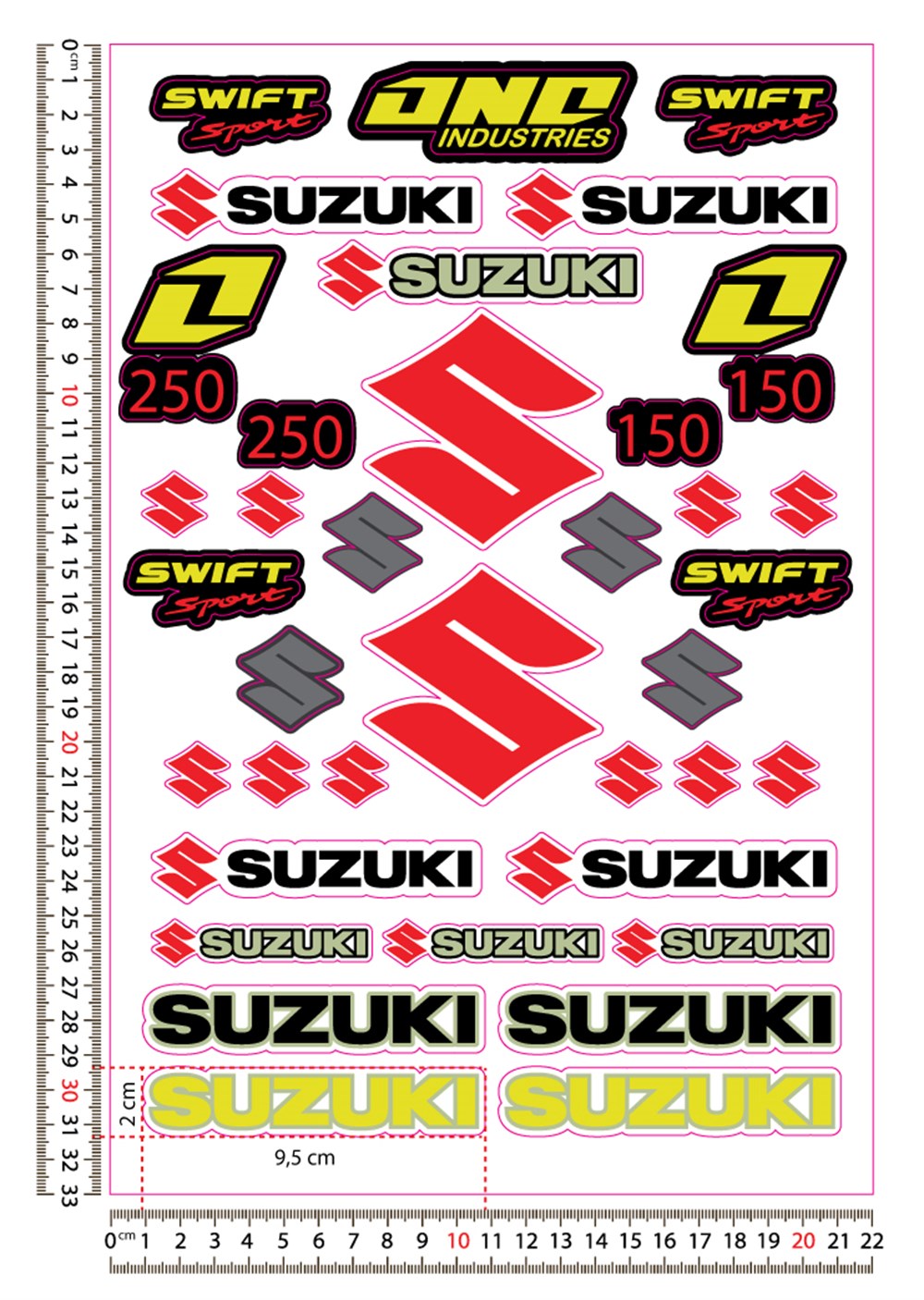 Suzuki Sticker Seti Seti 5