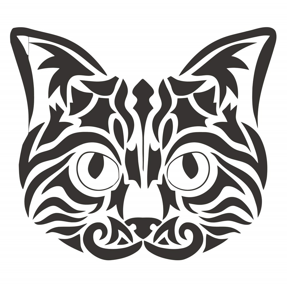 Tribal Kedi Sticker