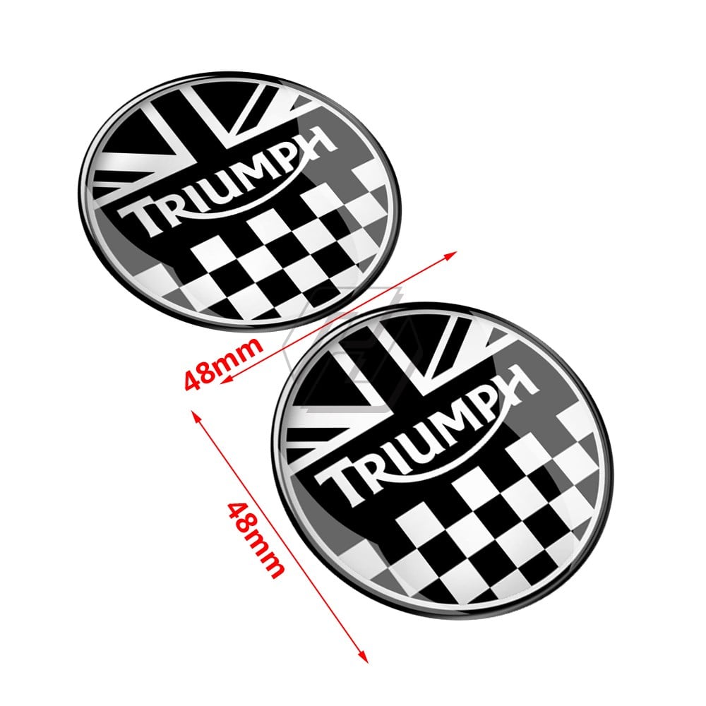 Triumph 3D Damla Sticker 2 adet