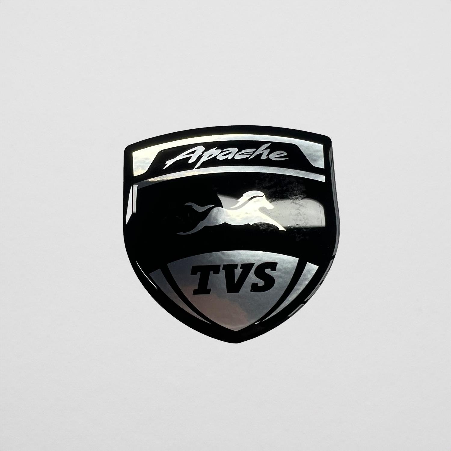 Tvs Apache 3D Gümüş Arma Sticker Redlinegrafik