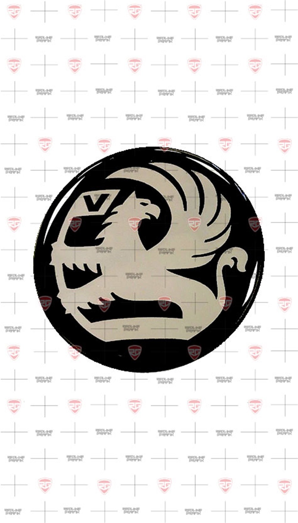 VAUXHALL 3D Sticker gümüş 2 adet