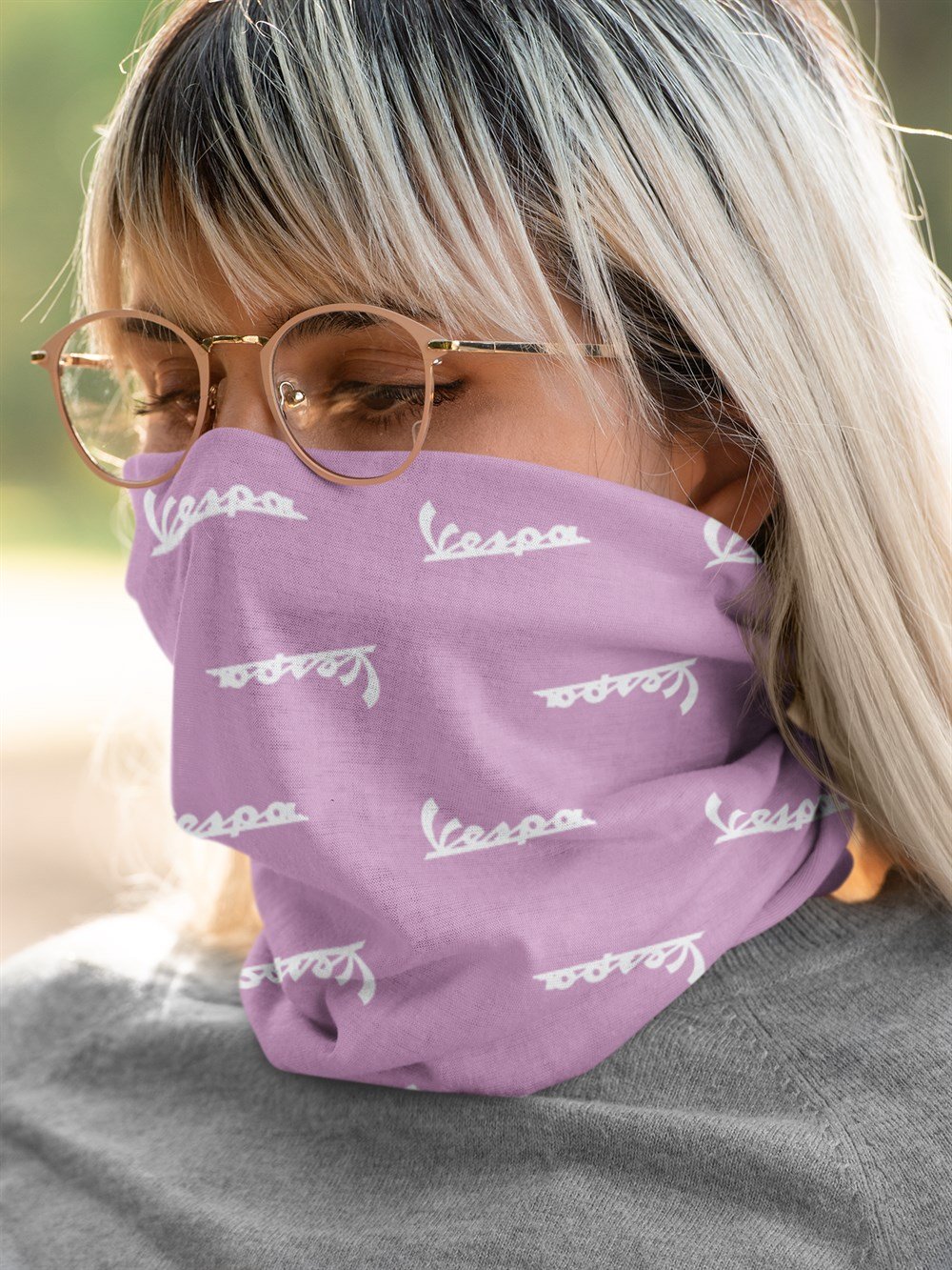 Vespa Pembe Renkli Bandana