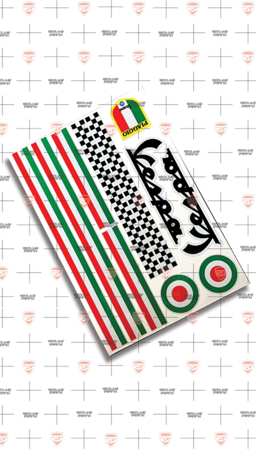 Vespa Reflektif Sticker Set