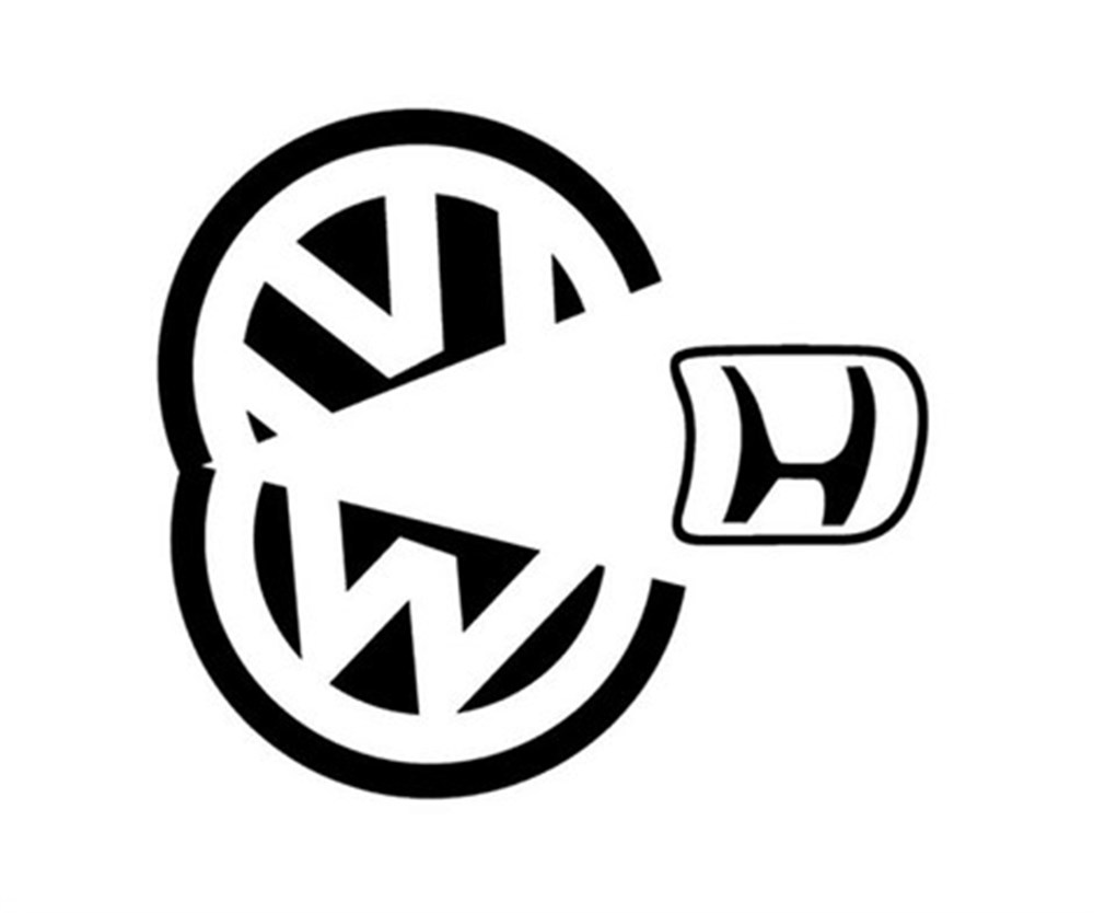 VW Honda Pac-Man Sticker
