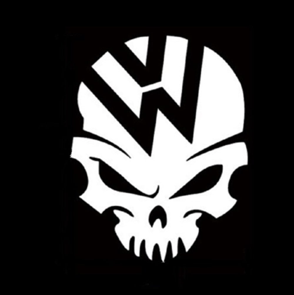 VW Kuru Kafa Beyaz Sticker