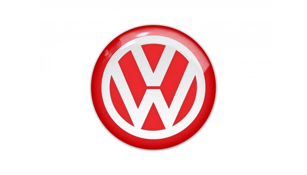 Wolsvagen 3D Sticker Kırmızı 2 Adet