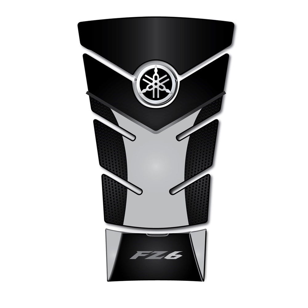 Yamaha Fz6 Black-Gray Tank Pad