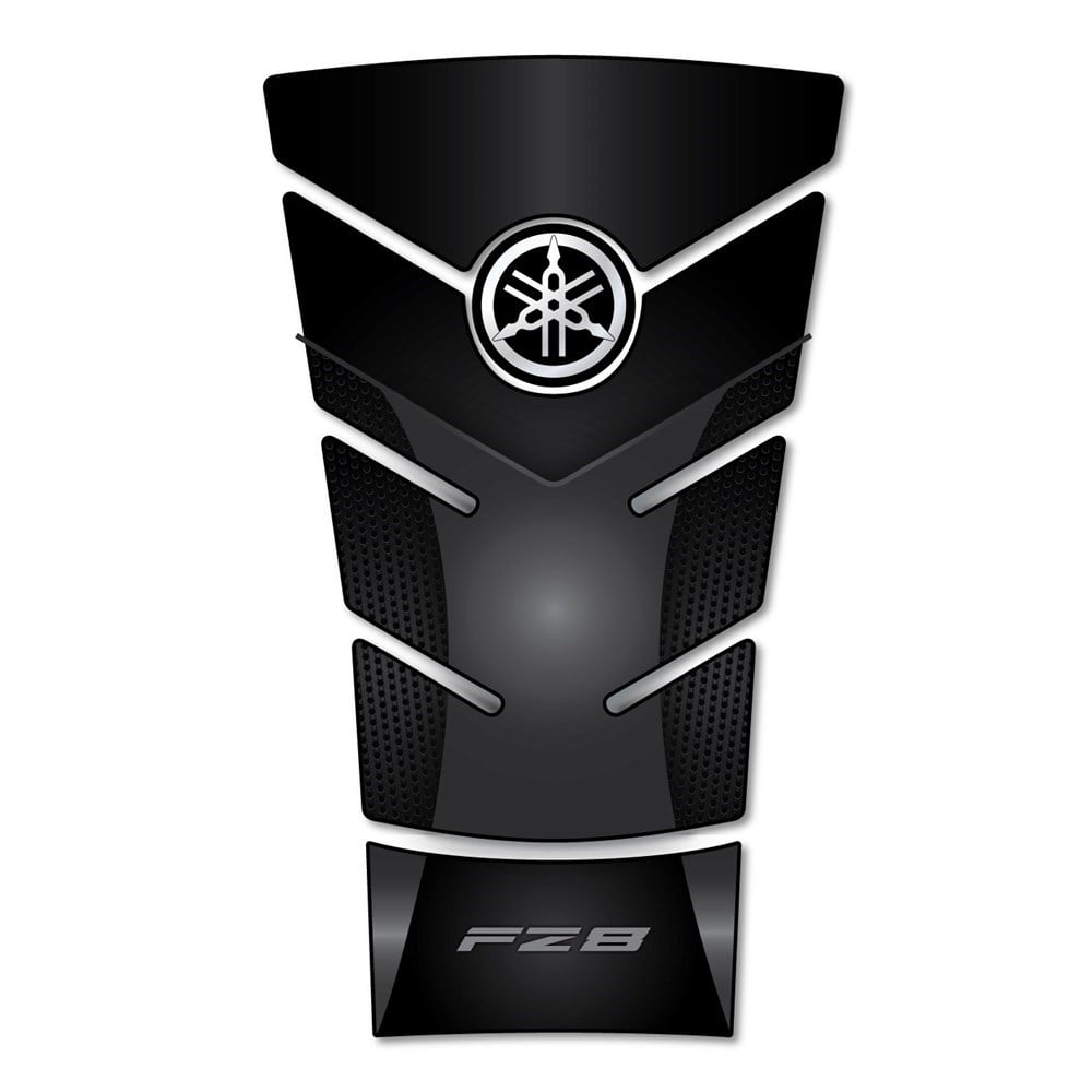 Yamaha Fz8 Black Gray Tank Pad