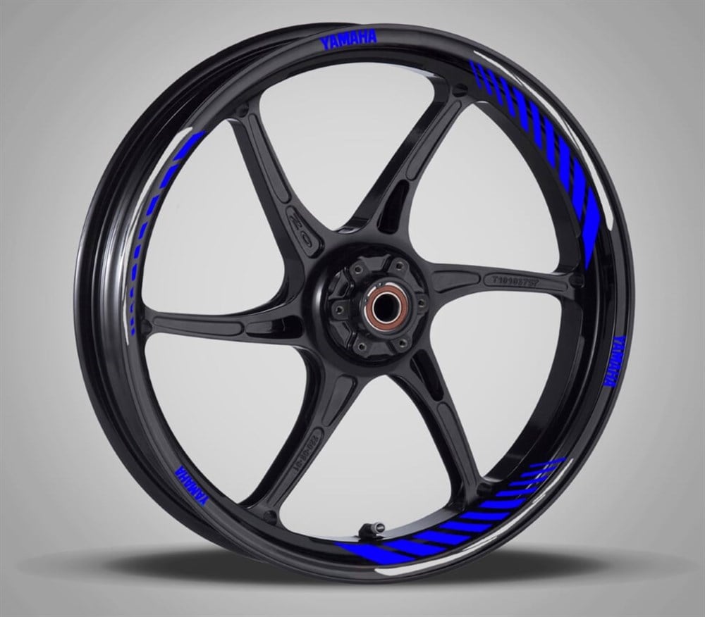 Yamaha Mavi -Beyaz Jant Şerit Takımı
