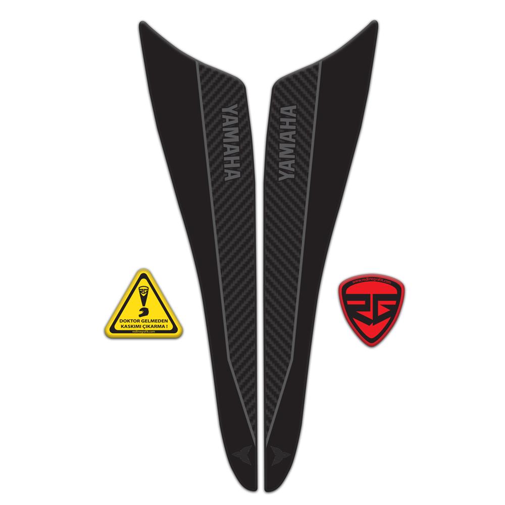 Yamaha MT-07 2021-2023 Uyumlu Kuyruk Koruma Pad Sticker Black Edition