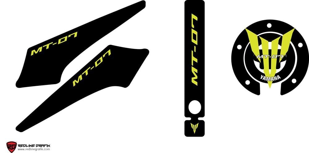 Yamaha MT-07 Tank Pad Seti Sarı