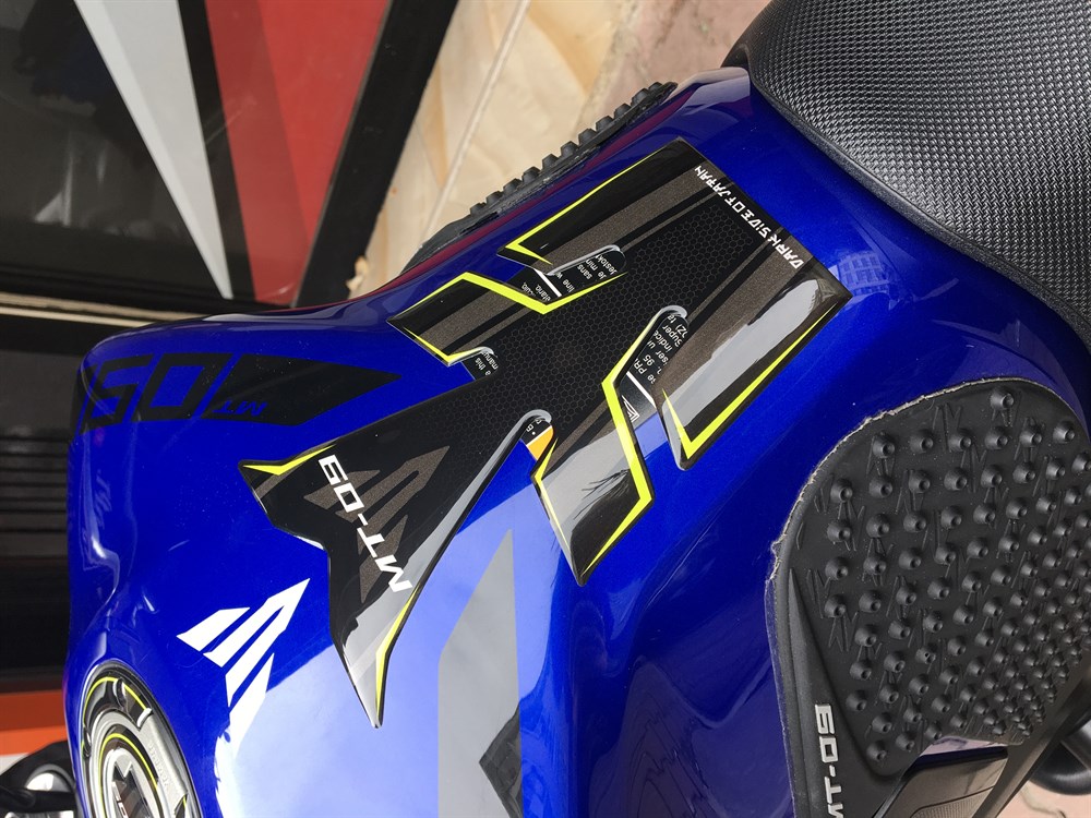 Yamaha MT 09 Tank Pad Depo Kapak set Sarı Siyah