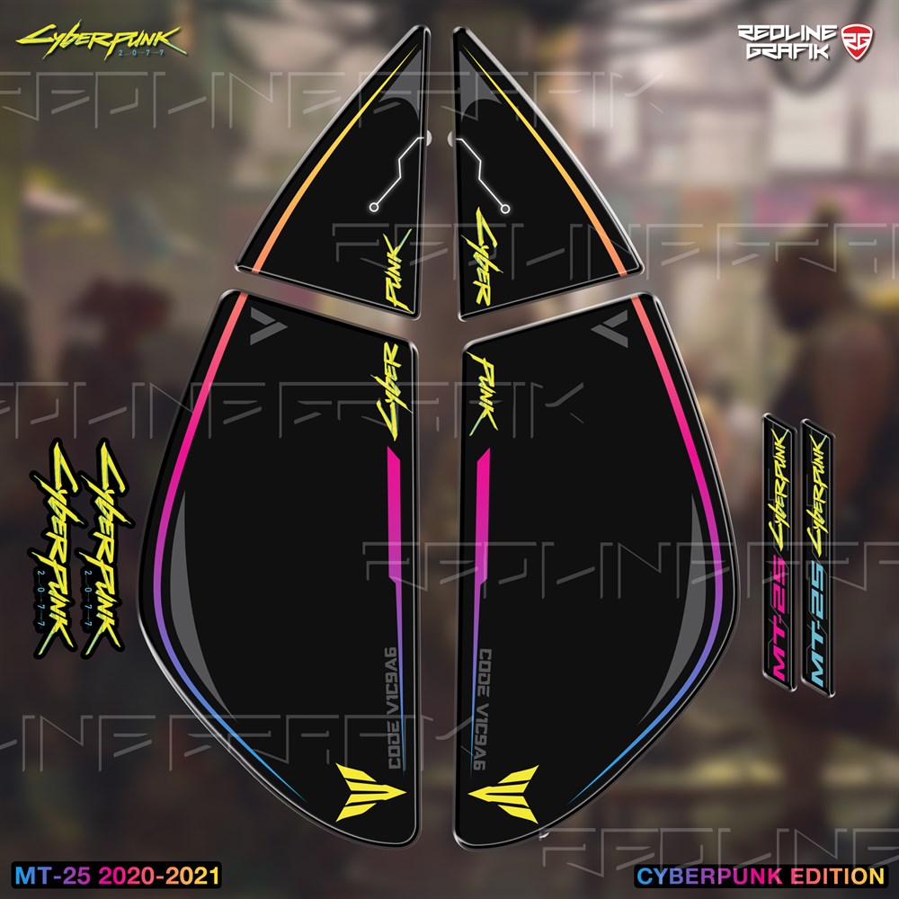 YAMAHA MT 25 2020-2021 CYBERPUNK EDİTİON YAN PAD