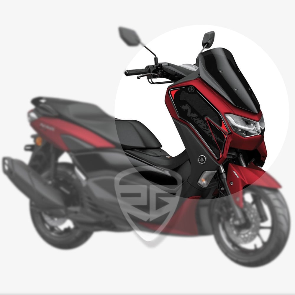 Yamaha NMax 2021 Model Kafa Grenaj Pad Koruyucu Siyah Kırmızı