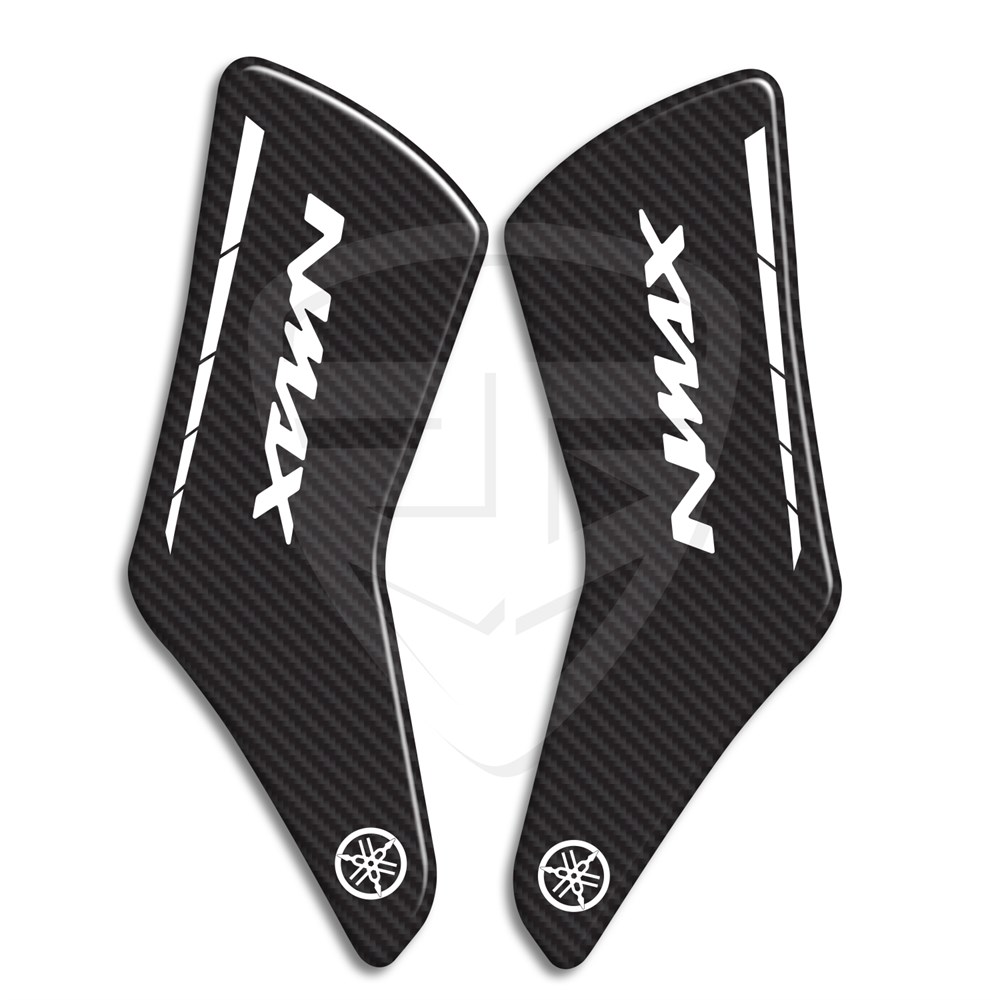 Yamaha Nmax Basamak Koruyucu Pad Beyaz Siyah Karbon Desen 