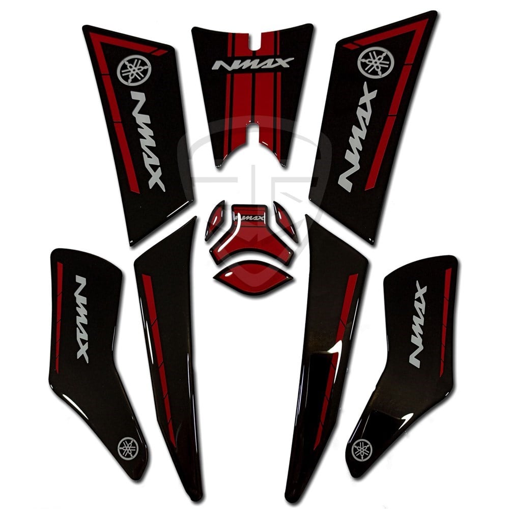 Yamaha NMax Basamak Koruyucu Pad Kırmızı Siyah